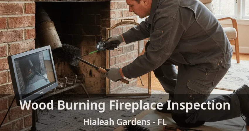 Wood Burning Fireplace Inspection Hialeah Gardens - FL